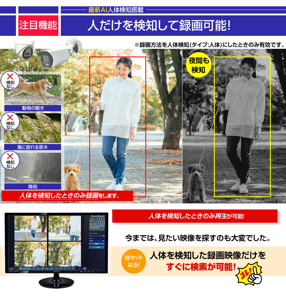 防犯カメラ 500万画素 監視カメラ PoE給電 8台セット 屋外 屋内 セット