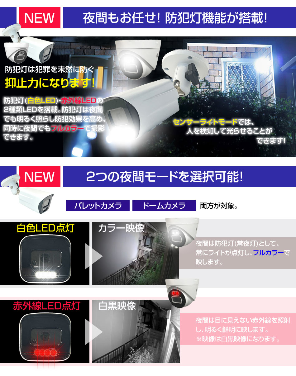 防犯カメラ 500万画素 監視カメラ PoE給電 6台セット 屋外 屋内 セット
