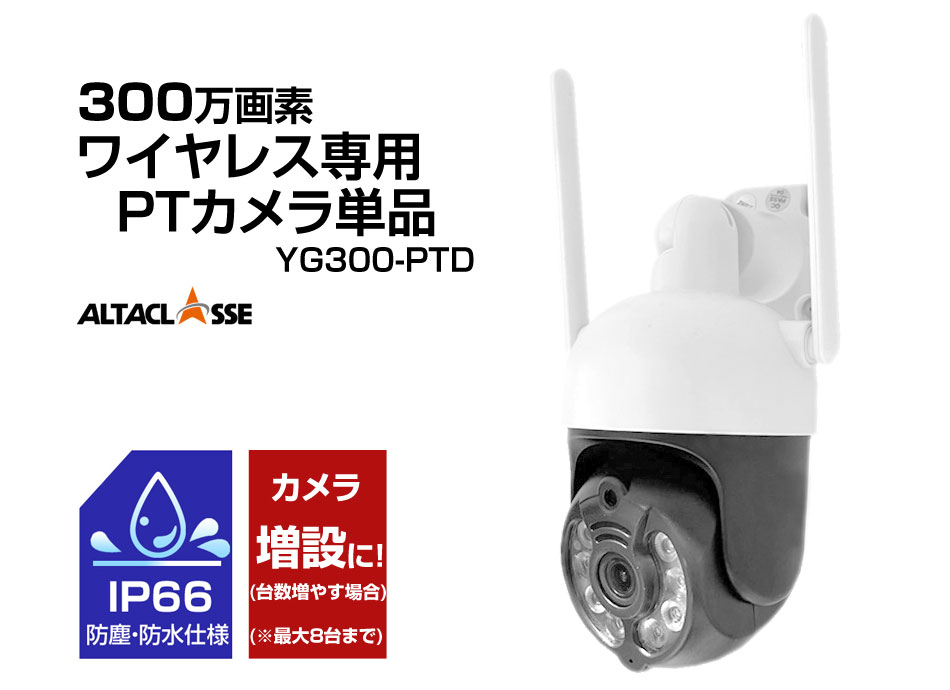 PTカメラ（ドームタイプ）のみ単品販売 防犯カメラ 監視カメラ 屋外 