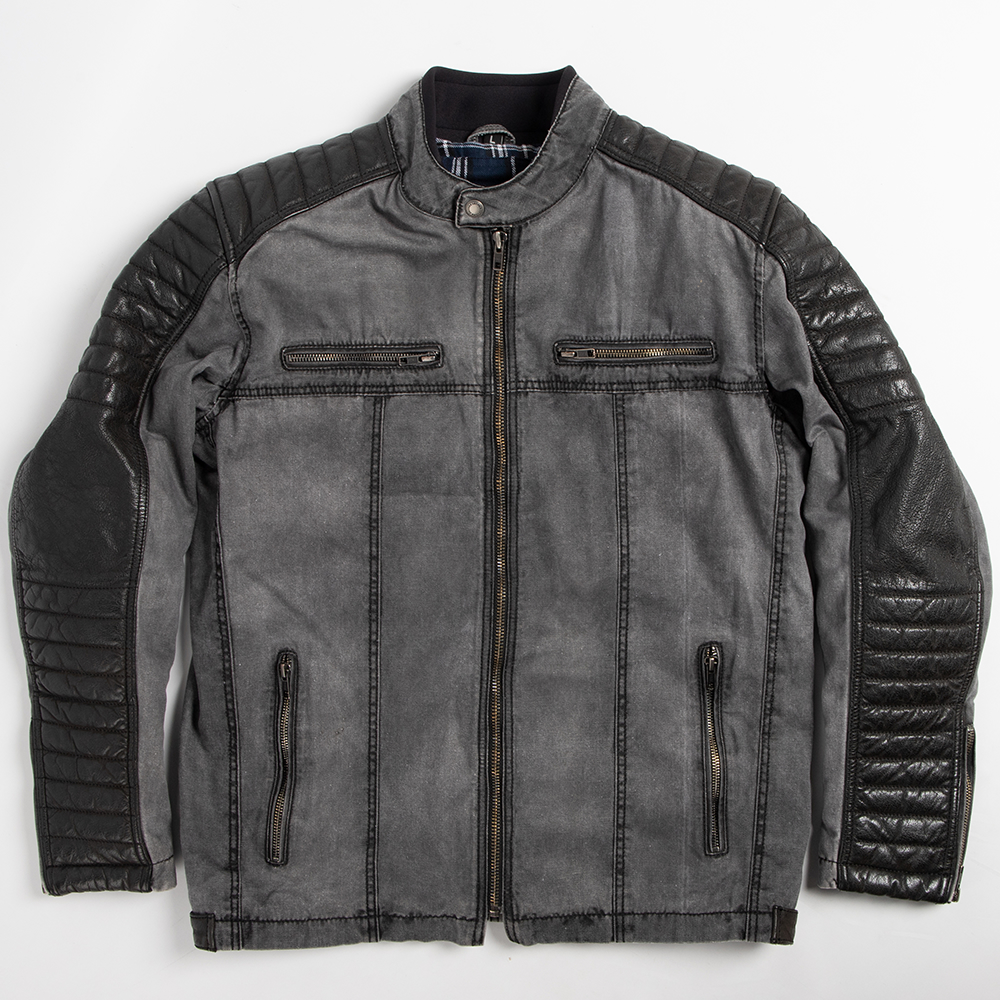 DEGNER（デグナー） テキスタイル＆レザーコンビジャケット ライダース