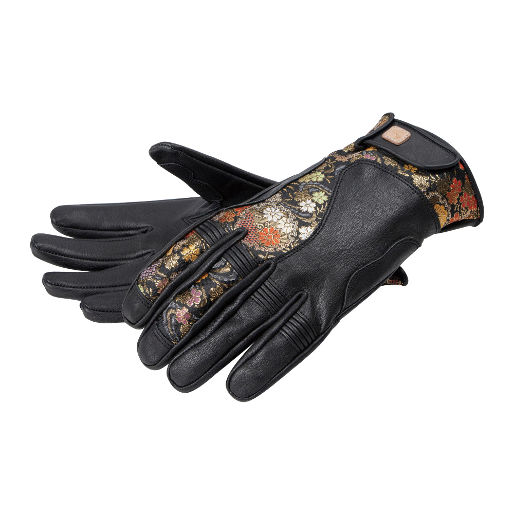 DEGNER（デグナー） バイク グローブ レザー 金襴 花山 本革