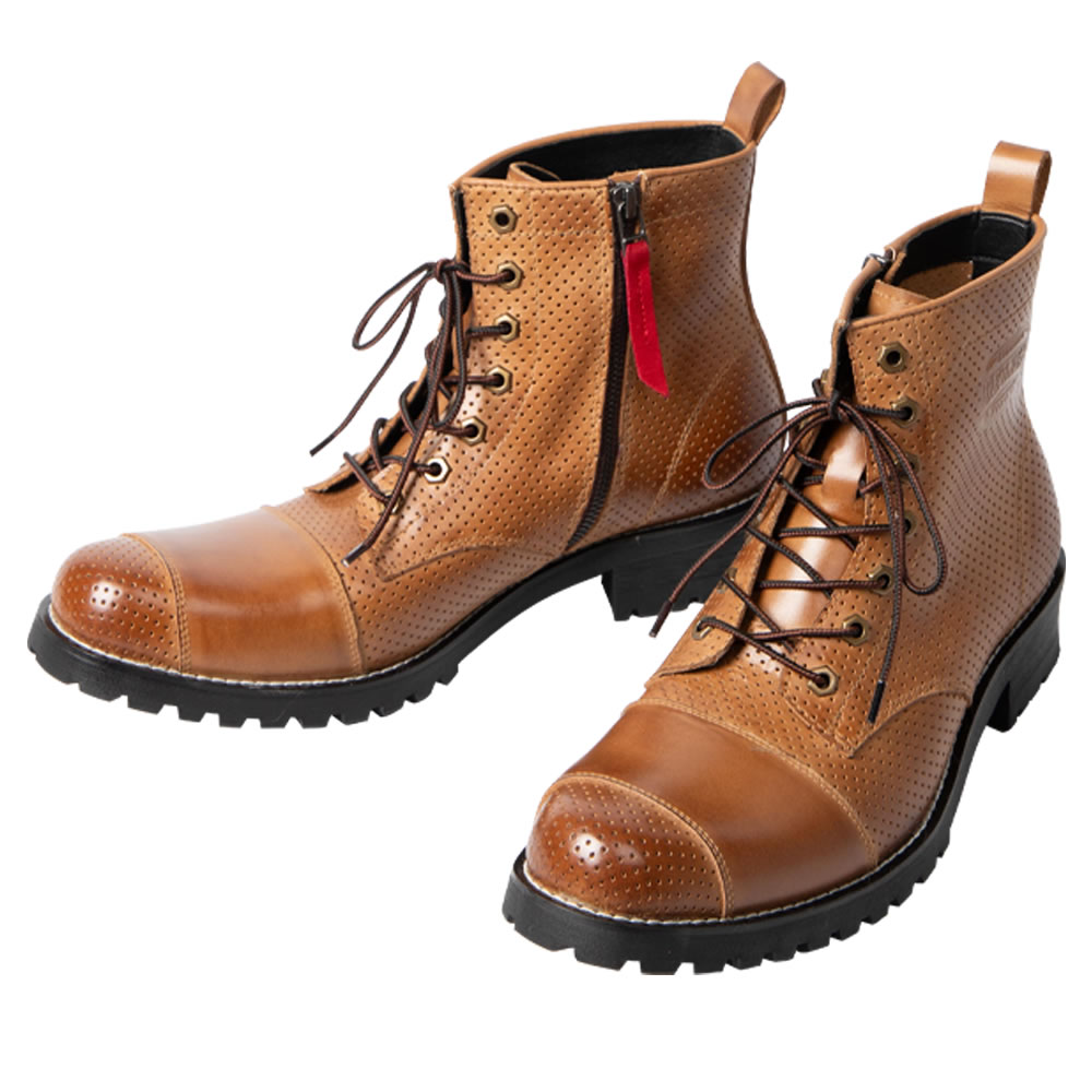 DEGNER（デグナー） シフトガード付メッシュレザーZIPブーツ メンズ HS