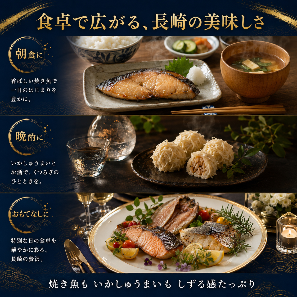 長崎プレミアム干物6種セット KAT40 あじ・かます・レンコ鯛・あじ味醂