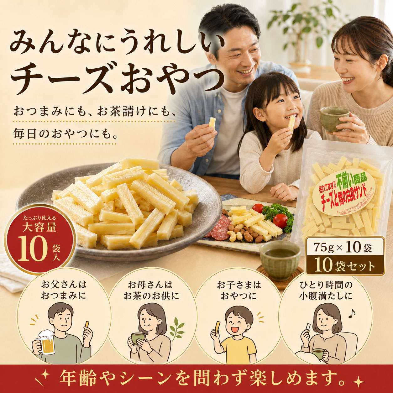 売れてます‼️不揃い商品 「チーズと鱈の白身サンド」大容量220g × 20袋 訳あり】不揃いチーズとタラの白身サンド 75g×10袋 チーズたら