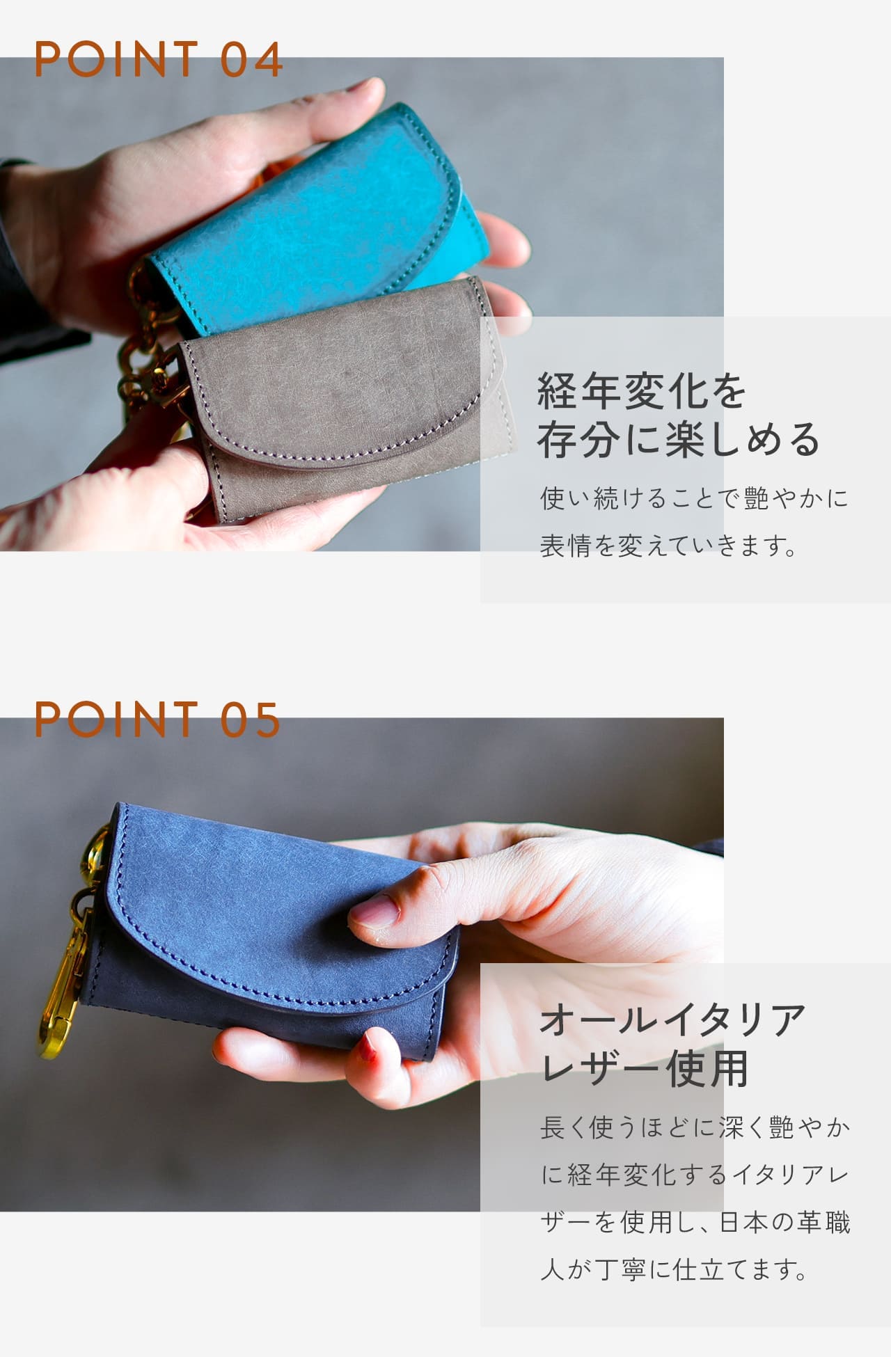 K*.様 DECI OVYイタリアンレザー Sサイズ財布 コインケース カラビナ hcoin31-1.jpg