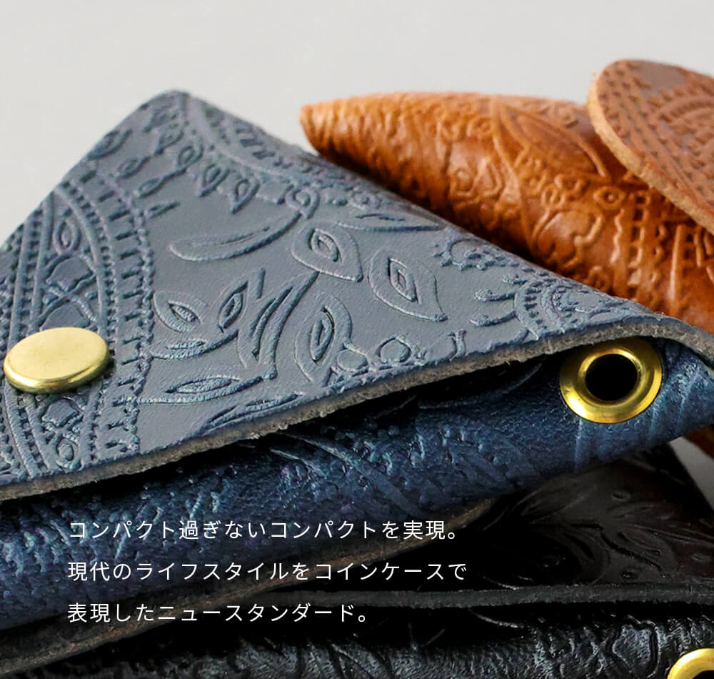 VINCENT CRAFTED 日本製 栃木レザー 財布 三角 コインケース 小銭入れ