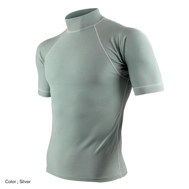 日本製 ラッシュガード メンズ 半袖 ＜裏起毛タイプ＞UVカット 紫外線カット 日焼け防止 防寒 水着 マリンスポーツ スイム 体型カバー サーフィン ダイビング |  | 03