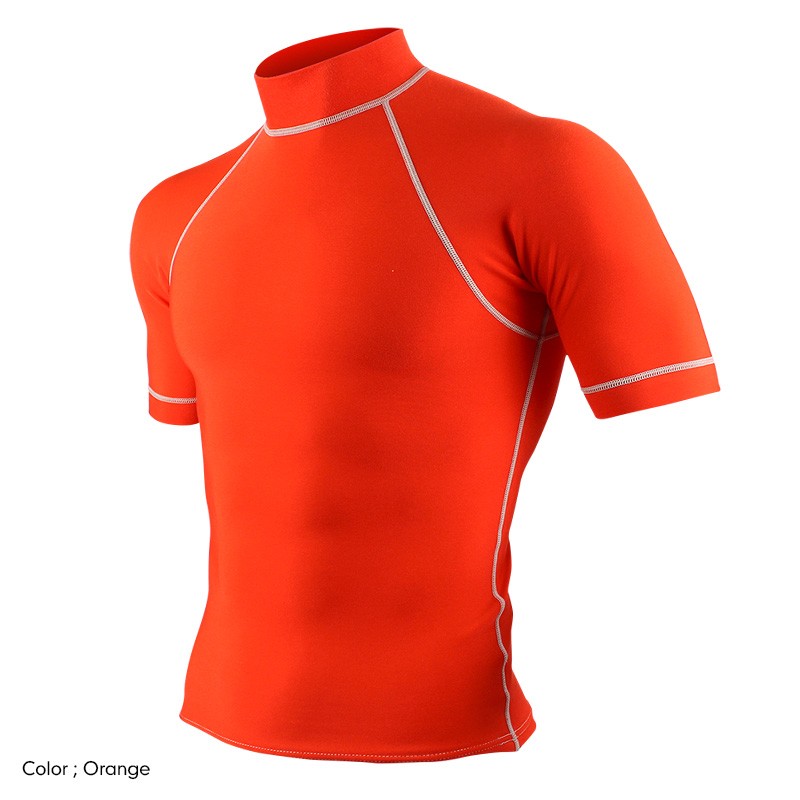 日本製 ラッシュガード メンズ 半袖 ＜裏起毛タイプ＞UVカット 紫外線カット 日焼け防止 防寒 水着 マリンスポーツ スイム 体型カバー サーフィン ダイビング |  | 07