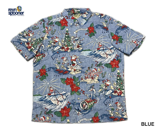 reyn spooner（レインスプーナー） アロハシャツ HAWAIIAN CHRISTMAS