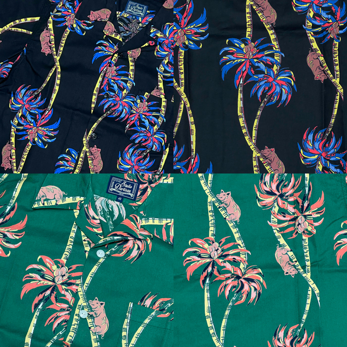 ステュディオ・ダ・ルチザン アロハシャツ 