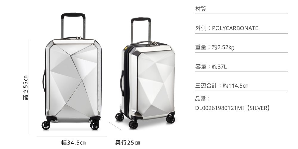 DELSEY（デルセー） 公式 KARAT 2.0 カラット スーツケース 機内