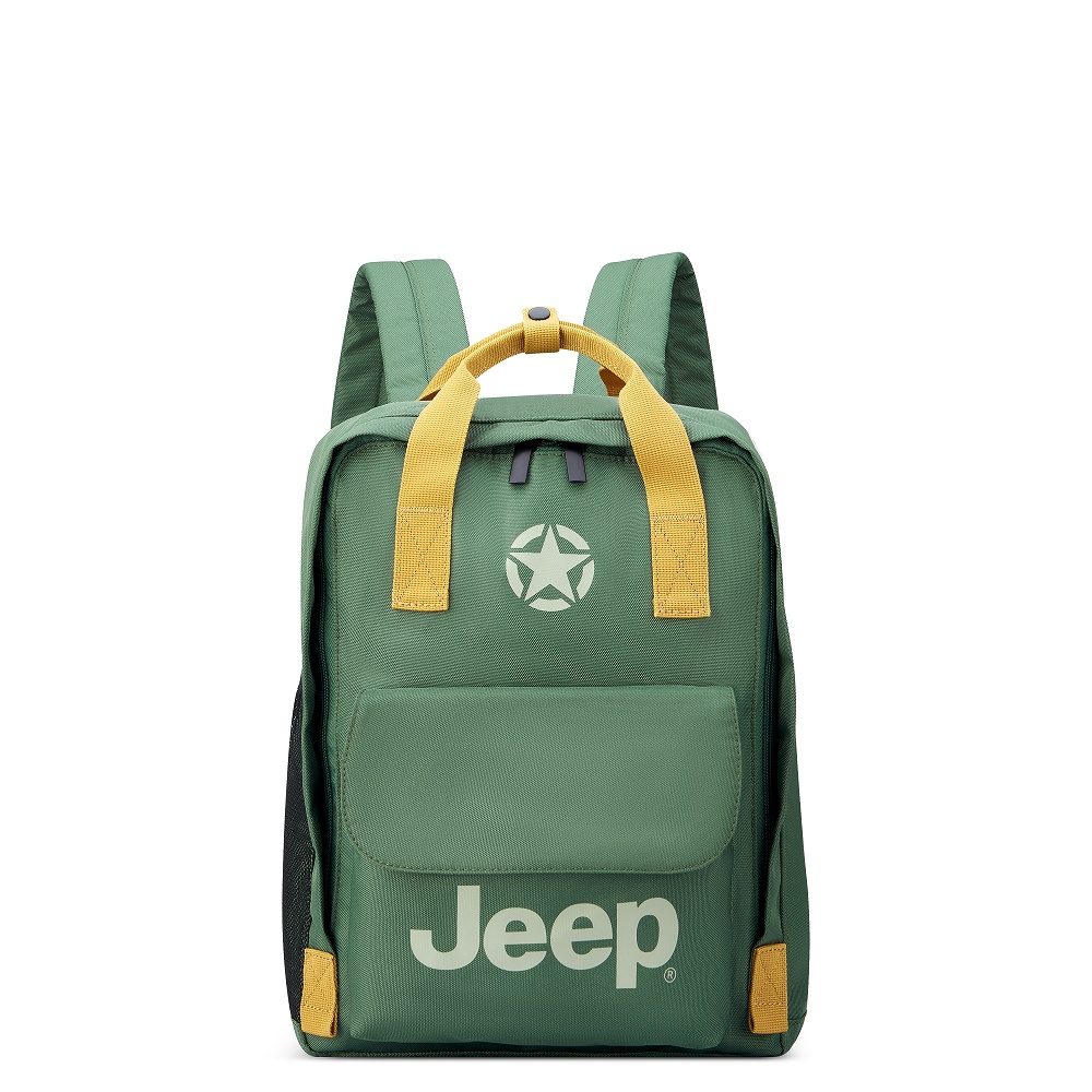 Jeep キッズリュック 緑色 ステッカー付き 公式 DELSEY デルセー JEEP JS014D TOTE BACKPACK ジープ バックパック