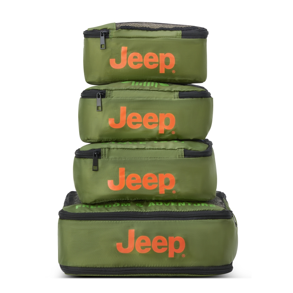 DELSEY（デルセー） 公式 JEEPジープ トラベルポーチ 4点セット 衣類