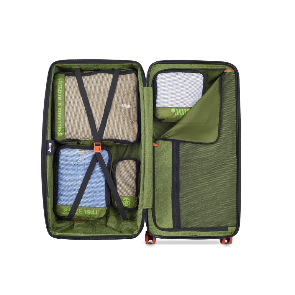DELSEY（デルセー） 公式 JEEPジープ トラベルポーチ 4点セット 衣類