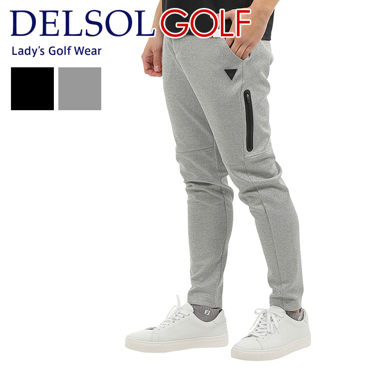 men's ダンボールニットウエストストレッチジョガーパンツ ストレッチ M/L/LL/3L メンズゴルフウェア｜delsol-golf｜02