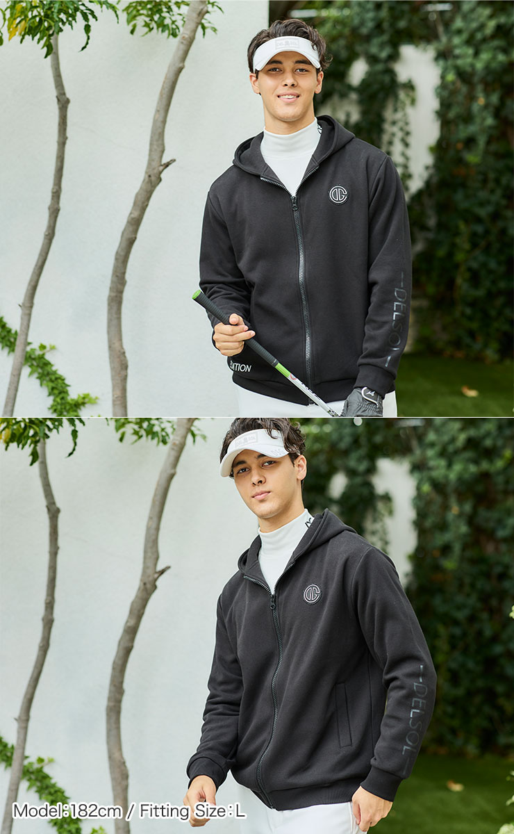 【公式ショップ】 men's メンズ M/L/LL/3L 防寒対策 裏起毛ジップアップパーカー メンズウェア