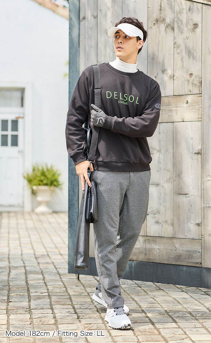 men's チェック柄パンツ 表起毛 防寒対策 ストレッチ M/L/LL/3L メンズ