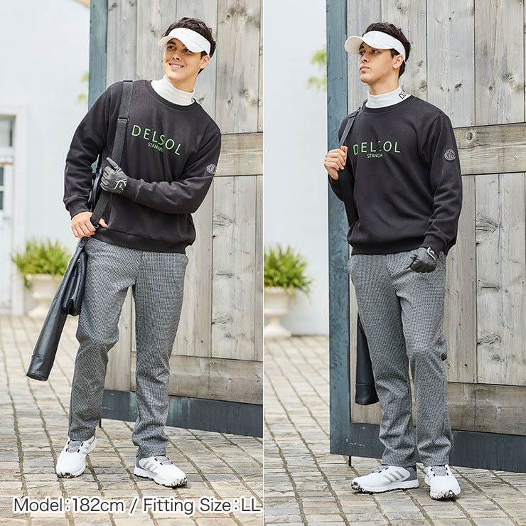 men's チェック柄パンツ 表起毛 防寒対策 ストレッチ M/L/LL/3L メンズ