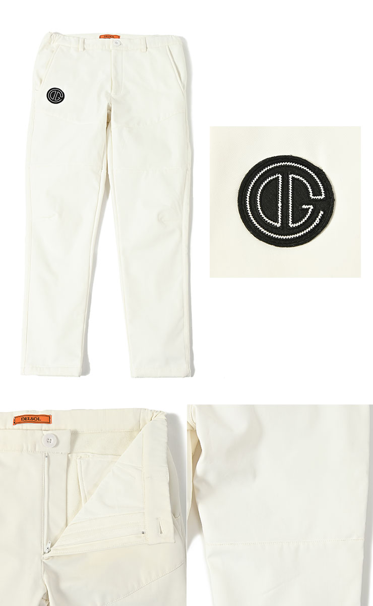 Titleist ホワイト 裏フリース　ボンディング　パンツ L メンズ men's 裏フリースボンディングパンツ 暖か 防寒対策 L/LL/3L メンズ