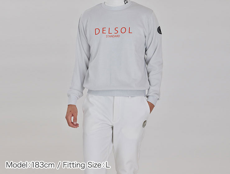 men's 裏起毛トレーナー 裏起毛 防寒対策 L/LL/3L メンズゴルフウェア