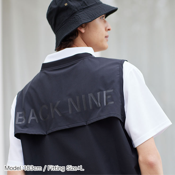 men's 5028 メンズ ナイロンベスト M/L/LL/3L メンズゴルフウェア