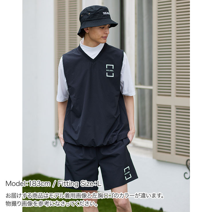 men's 5028 メンズ ナイロンベスト M/L/LL/3L メンズゴルフウェア