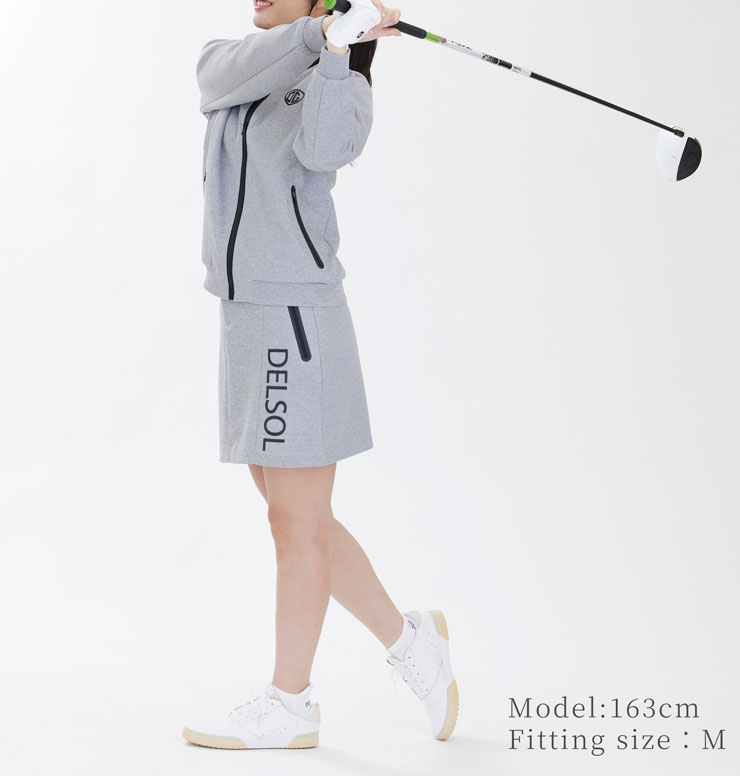 特別価格】7754 ダンボールニットウエストストレッチロゴスカート 春夏