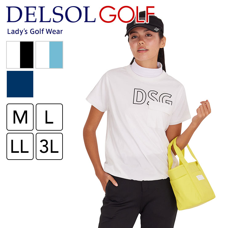 7810 裾ドロスト半袖プルオーバー M/L/LL/3L レディースゴルフウェア｜delsol-golf｜02