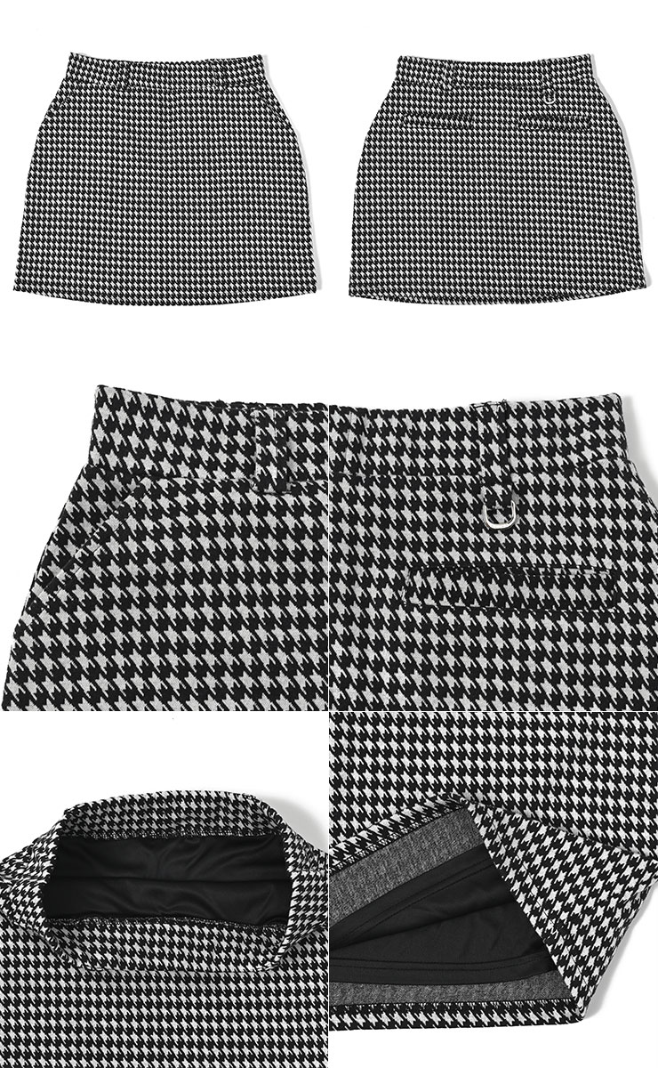 7899 ポンチ 柄スカート(裏地付) M/L/LL/3L ストレッチ レディース