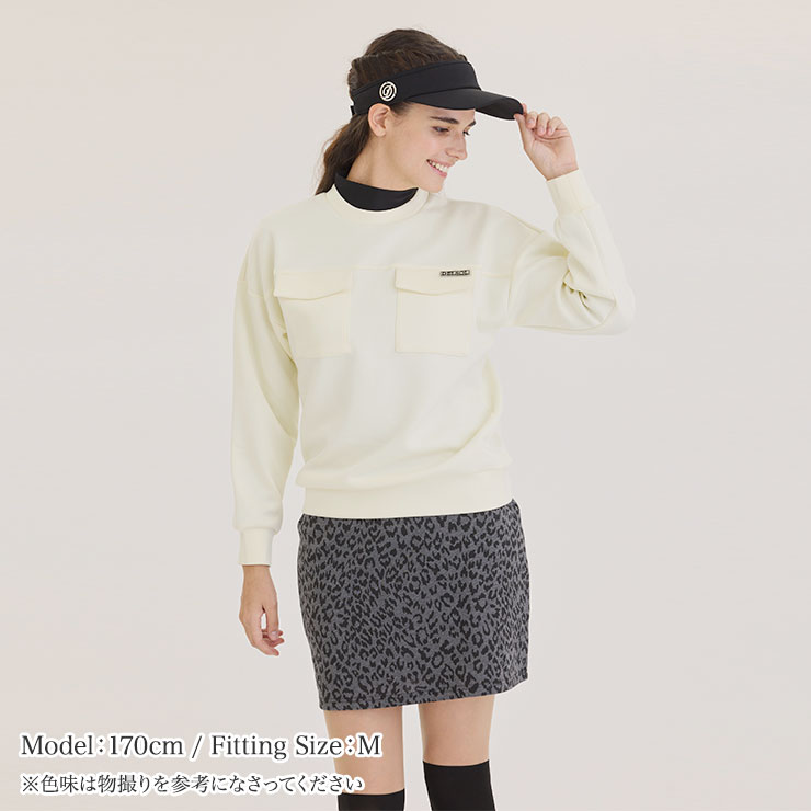 7899 ポンチ 柄スカート(裏地付) M/L/LL/3L ストレッチ レディース