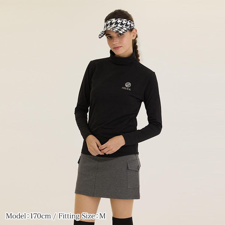 2025秋冬新作 裏起毛タートルネックアンダー 防寒 秋冬 伸縮性