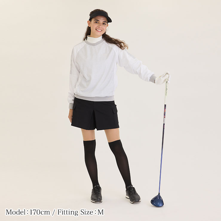 【即発送】ゴルフ マルボン スカート（ブラウンベージュ）Mサイズ MALBON GOLF ゆったりシルエットスカート | T＆R GOLF