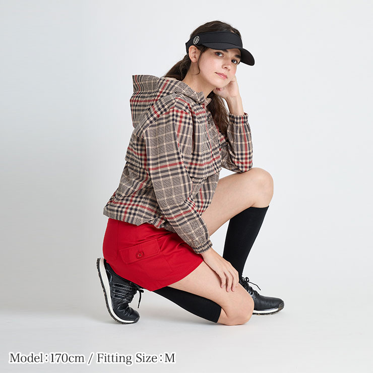 プリーツ入ストレッチキュロットスカート S/M/L/LL/3L 5サイズ