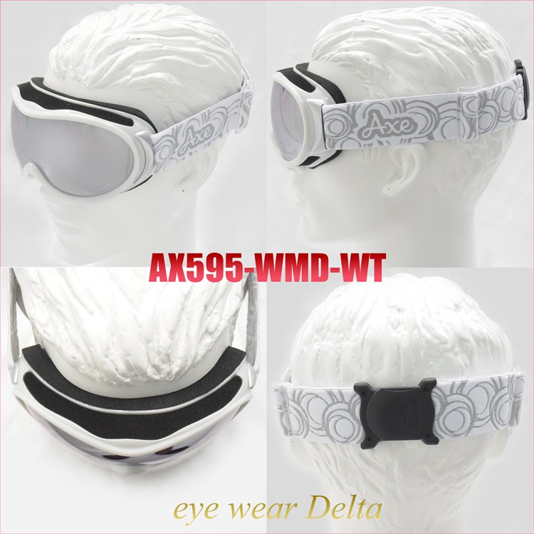 AXE（アックス） ゴーグル レディース 女性用 曇り止め スキー スノボ