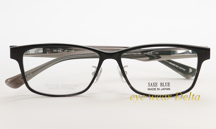 日本製 メガネ フレーム SAXE BLUE ザックスブルー ハネアゲ SB-7148