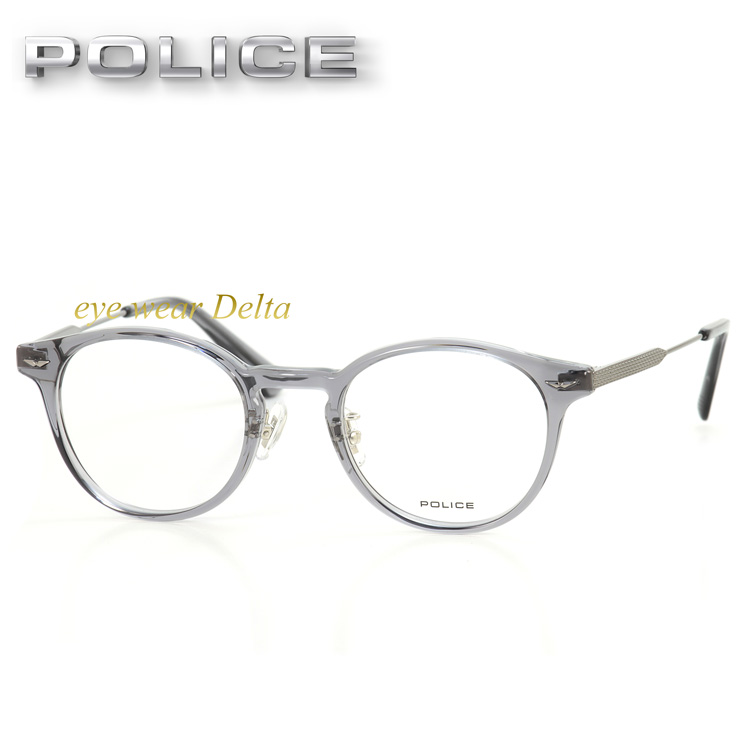 POLICE（ポリス） メガネ フレーム 2024モデル VPLP40J-09CL ボストン