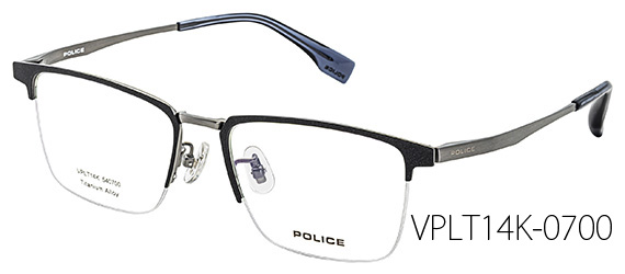 POLICE ポリス βチタンフレーム 国内正規代理店品 2025年秋モデル メタルブロー VPLT14K
