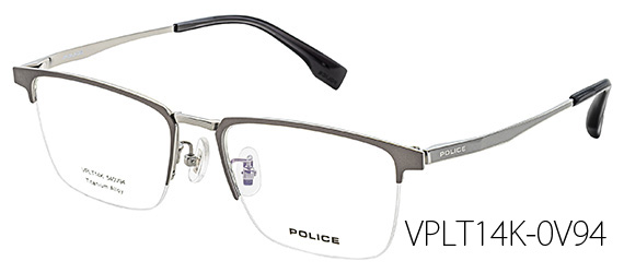 POLICE ポリス βチタンフレーム 国内正規代理店品 2025年秋モデル メタルブロー VPLT14K