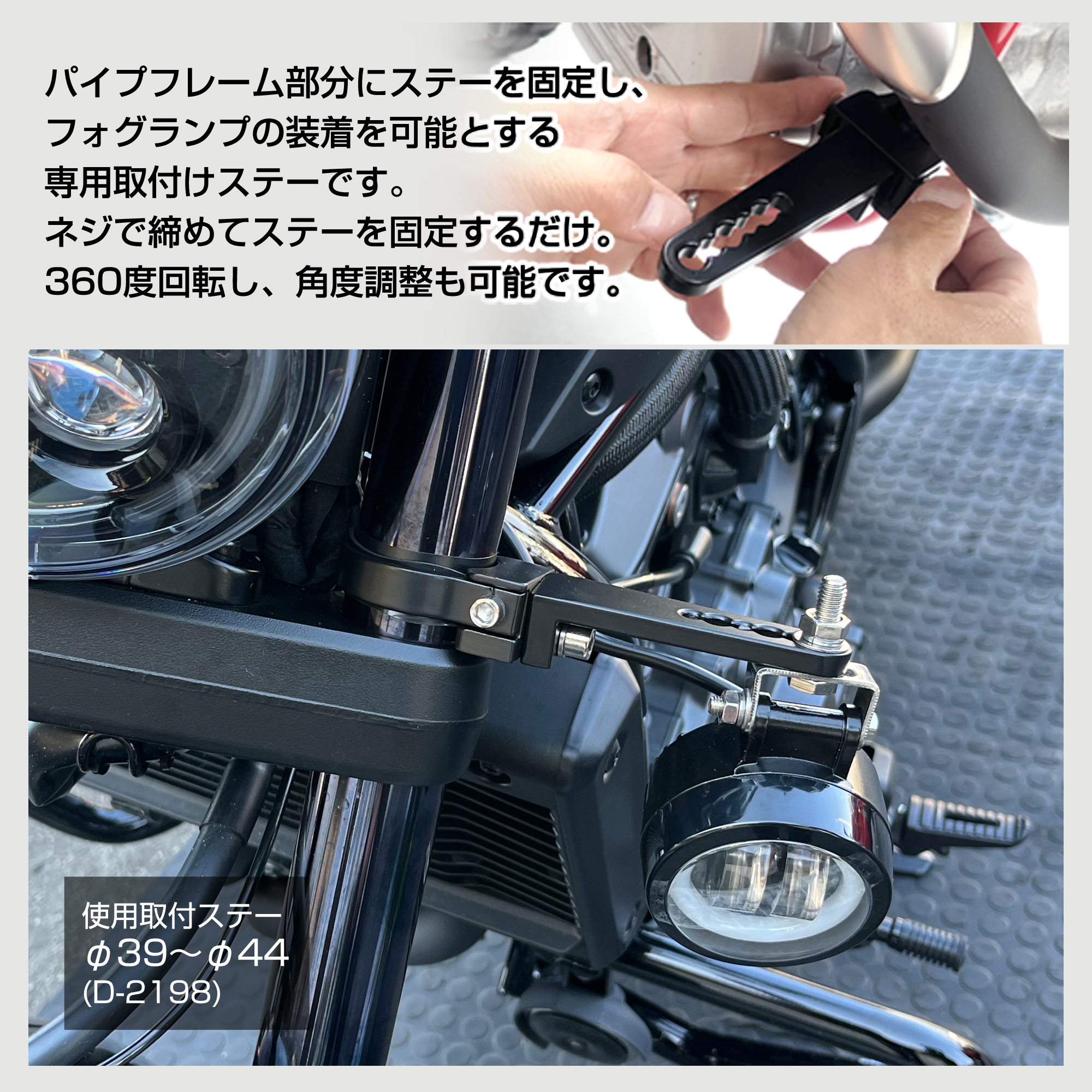 デルタダイレクト バイク用 MOTO LED ZERO フォグランプ用 デルタダイレクト バイク用 MOTO LED ZERO フォグランプ用