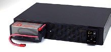 オムロン 通信/HUB/ネットワークラックに収まるフロントマウント向けUPS(無停電電源装置) 出力容量1000VA/800W BU100RS
