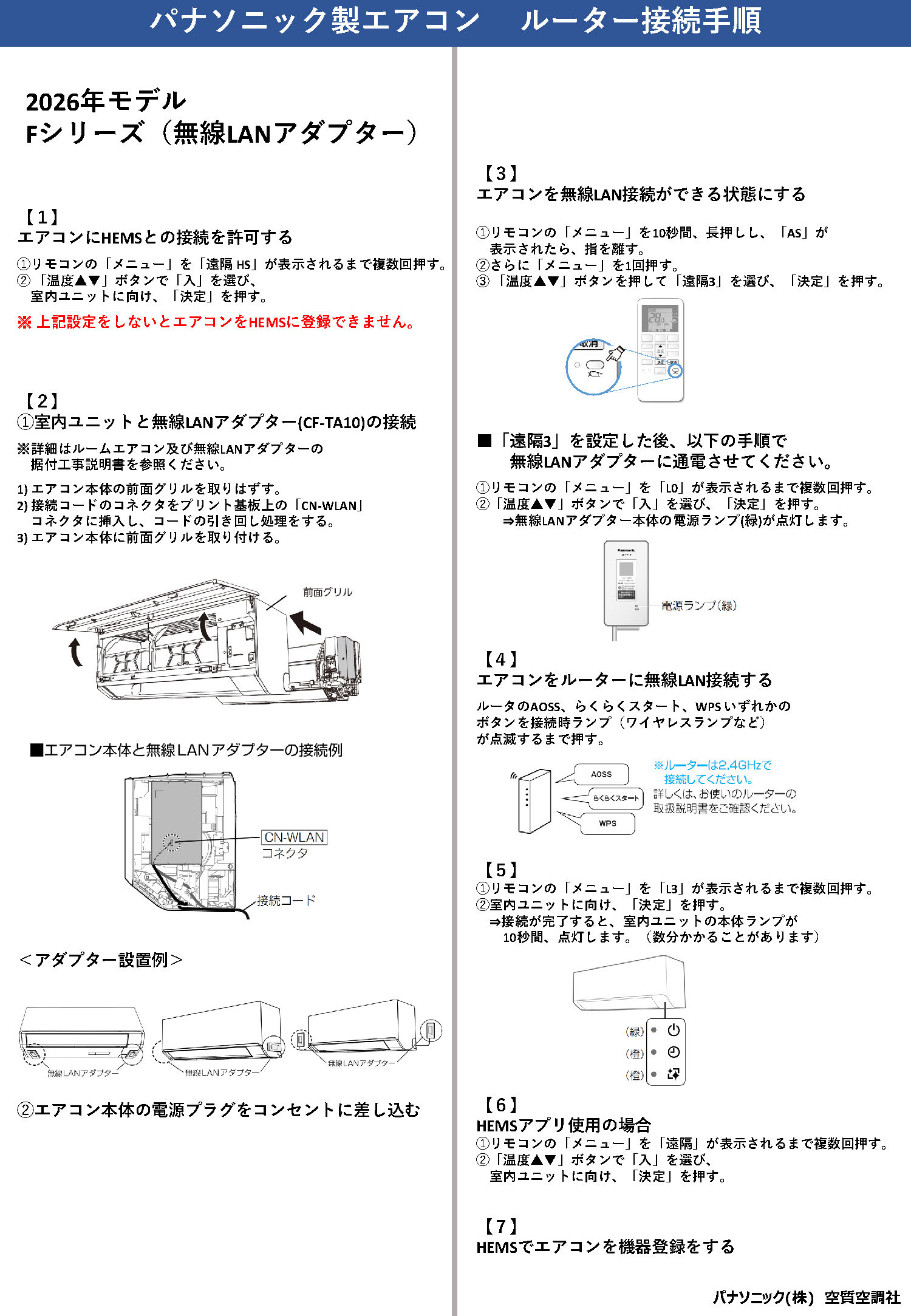 無線LANアダプター（CF-TA10）