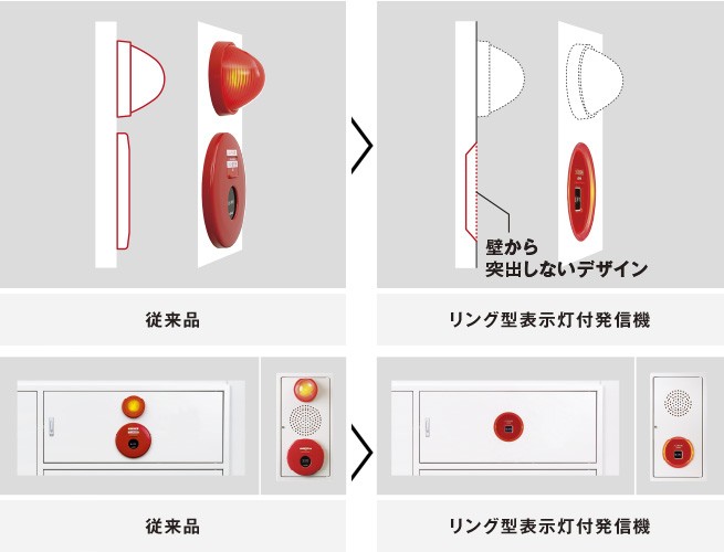 FMMJ102-U 屋内型 能美防災 （ノーミ） P型1級発信機（埋込型） : fmmj102u : 商材館 Yahoo!店 - 通販 -  Yahoo!ショッピング