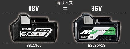 HiKOKI（ハイコーキ） BSL36A18 日立 マルチボルト蓄電池(残量表示付