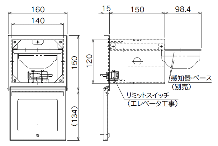 ニッタン 壁付用点検ボックス用＜蓋・プレート：NID-T-GP+ボックス：NID-T-GBセット＞ NID-T-G