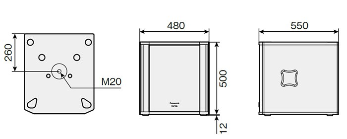 WS-HP450 パナソニック 音響設備 38cm バスレフ形サブウーハー