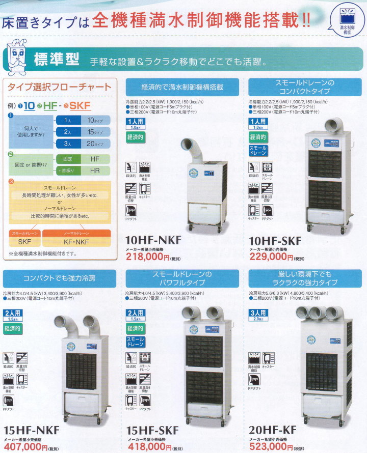 Seasonal Wrap入荷 デンソー 10HR-SKF スポットクーラー 単相100V