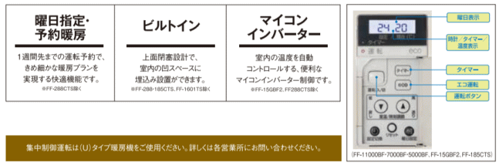 サンポット FF-15GBF2 業務用FF式石油暖房機 温風 ＦＦ式温風石油暖房機 （ファンヒーター） 伝動機ドットコム