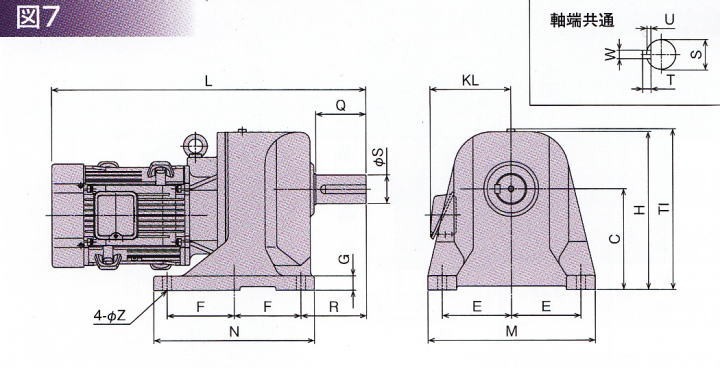 Y@VXe GP48-370-5 3.7kW 1/5 O200V M[^ ̐}