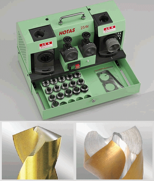 ホータス (HOTAS) DG-25W 卓上型ドリル研磨機 円錐型研磨・鉄骨用