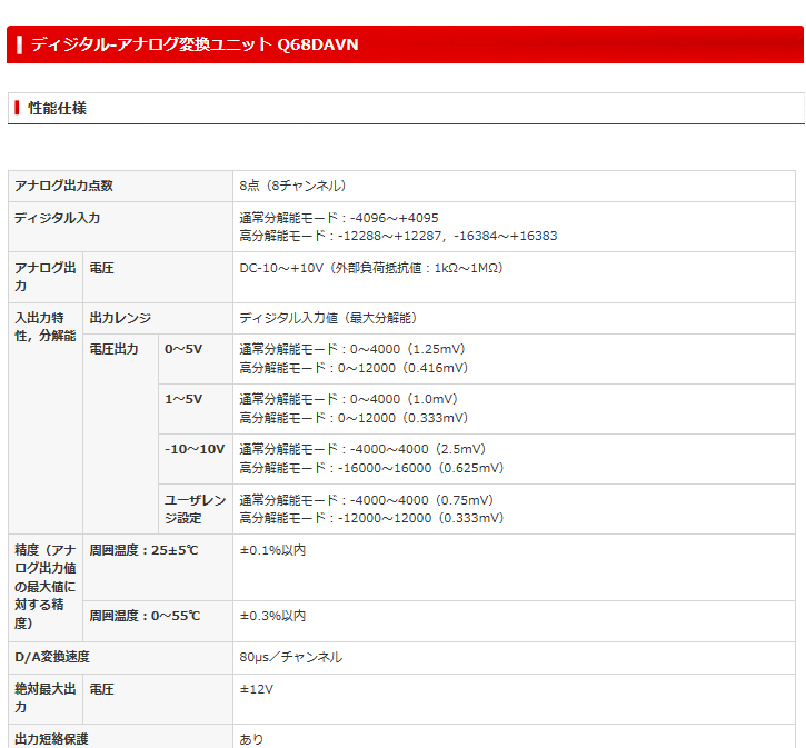 三菱電機 Q68DAVN シーケンサ MELSEC-Qシリーズ アナログ デジタル 変換ユニット : mie-q68davn : 伝動機ドットコム  ヤフー店 - 通販 - Yahoo!ショッピング